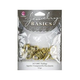 Embellishments / Verzierungen Bail Blandet Pack - Guld (13pcs)