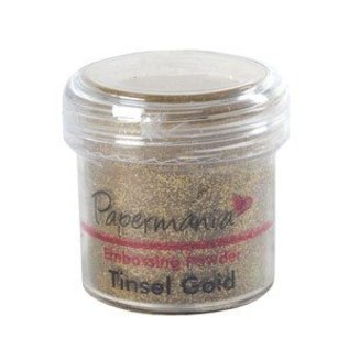 Papermania, EMBOSSING POWDER 1 OZ TINSEL GOLD - 28 Gram