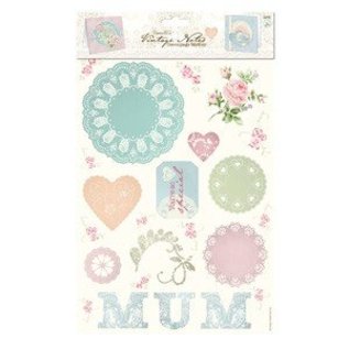 Bilder, 3D Bilder und ausgestanzte Teile usw... Decoupage Medley (2 stuks) - Vintage Notes - Mum