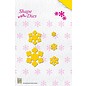 Nellie Snellen Fold cutting and embossing stencil, flower shape for