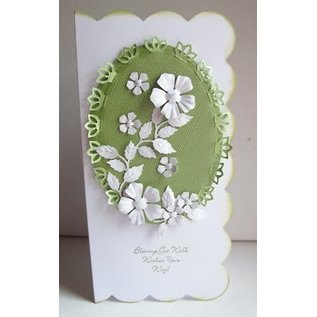 Nellie Snellen Fold cutting and embossing stencil, flower shape for