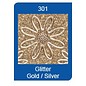 STICKER / AUTOCOLLANT Glitter Sticker: Glitter silber/gold