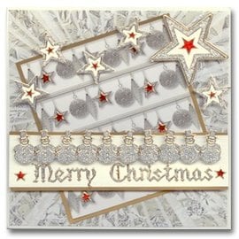 STICKER / AUTOCOLLANT Glitter Stickers: Glitter silver / gold cute snowmen