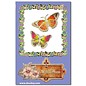 STICKER / AUTOCOLLANT Ziersticker, "mariposas", plata / plata,