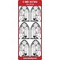 STICKER / AUTOCOLLANT Ziersticker, "Communion / Konfirmasjon, jente," Transp. / Silver