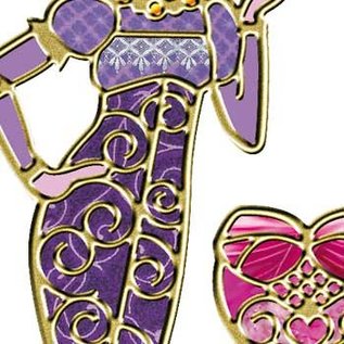 STICKER / AUTOCOLLANT 50% off "Fashion" fancy dress set, gold