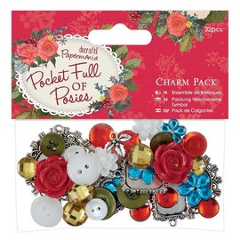 Embellishments / Verzierungen VintageCharms Set avec 32 parties