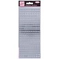 STICKER / AUTOCOLLANT Contours Sticker, uppercase, silver