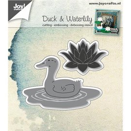 Joy!Crafts / Jeanine´s Art, Hobby Solutions Dies /  Ponsen sjabloon: Duck en waterlelie