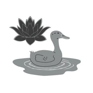 Joy!Crafts / Jeanine´s Art, Hobby Solutions Dies /  Punching template: Duck and water lily