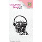 Nellie Snellen Transparent stamp: Basket with Easter eggs
