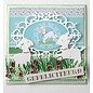 Joy!Crafts / Jeanine´s Art, Hobby Solutions Dies /  Stanzschablonen: Gras Bordüre mit Blumen