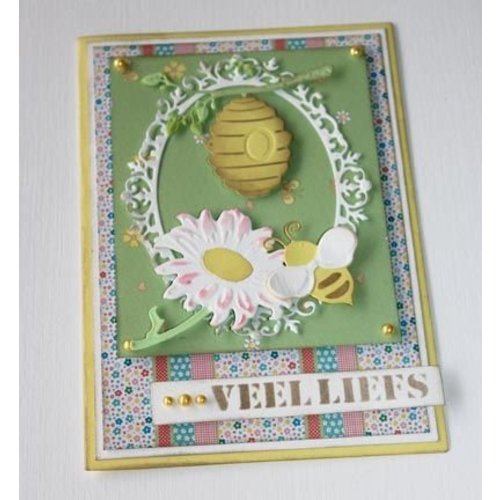 Joy!Crafts / Jeanine´s Art, Hobby Solutions Dies / Cutting dies: Bij mand en zonnebloem Joy!Crafts / Jeanine´s Art, Hobby Solutions Dies / Cutting dies: Bij mand en zonnebloem