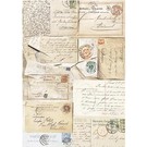 DECOUPAGE AND ACCESSOIRES Silkpaper Cartes postales de Powertex