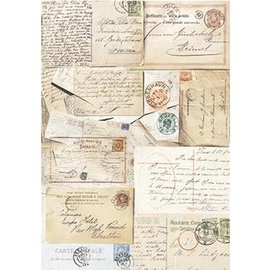 DECOUPAGE AND ACCESSOIRES Silkpaper Postcards from Powertex