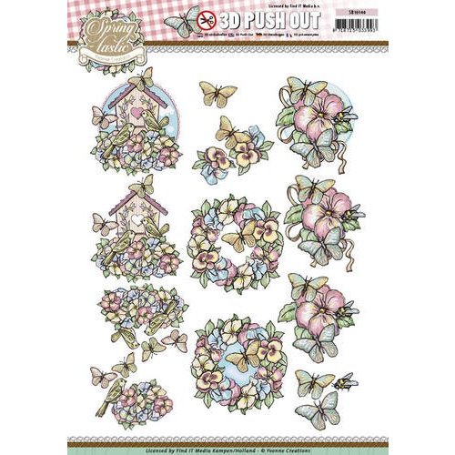 Yvonne Creations Die cut sheets: Spring Yvonne Creations Die cut sheets: Spring