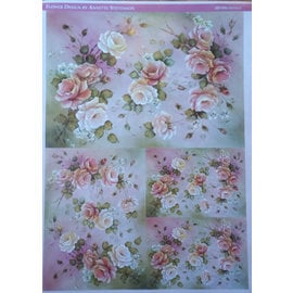 DECOUPAGE AND ACCESSOIRES Decoupage paper roses Design