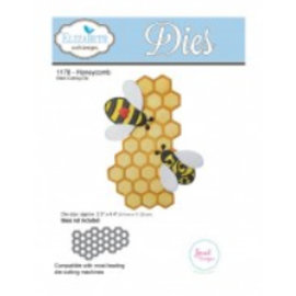 Elisabeth Craft Dies , By Lene, Lawn Fawn Stempelen en embossing sjabloon: 1 Honeycomb