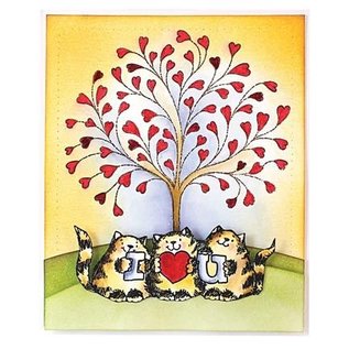 Penny Black Rubber stamp: heart tree