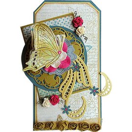 Marianne Design Cutting and Embossing Template + stamps: butterflies