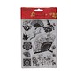 Docrafts / Papermania / Urban Effacer Timbres Scene - motifs orientaux (fans)