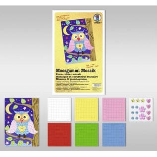 Kinder Bastelsets / Kids Craft Kits Foam Mosaic "Owl"