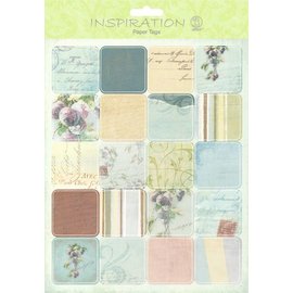 Embellishments / Verzierungen Paper Tags, Scene 08