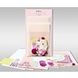 KARTEN und Zubehör / Cards Juegos de cartas para ser personalizados, "rosa", para 4 tarjetas, tamaño 11,5 x 21 cm y 11,5 x 17 cm