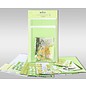 KARTEN und Zubehör / Cards Set di carte da personalizzare, "Primavera", per 4 carte, dimensioni 11,5 x 21 cm e 11,5 x 17 cm