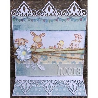 Punching and embossing template: Borders