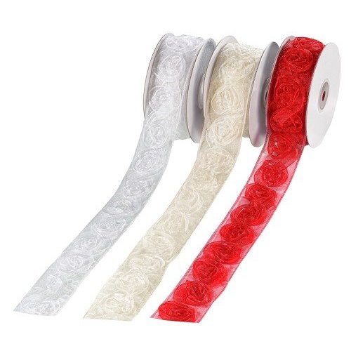 DEKOBAND / RIBBONS / RUBANS ... Rose Band 40mm Breid DEKOBAND / RIBBONS / RUBANS ... Rose Band 40mm Breid