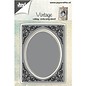 Cutting and embossing stencils: Vintage frame, oval