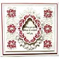 CREATIVE EXPRESSIONS und COUTURE CREATIONS Punching and embossing templates: Christmas decorative frame