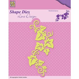 Nellie Snellen Punching and embossing templates: Swirls & Leafes