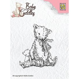 Nellie Snellen Transparent stamps Baby Cuddles - Teddy Bears