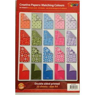 Karten und Scrapbooking Papier, Papier blöcke A4 bloc Designer, 20 feuilles