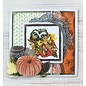 Marianne Design Stamping and pre-template: Doily and leaves