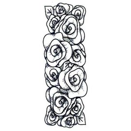 CREATIVE EXPRESSIONS und COUTURE CREATIONS Rubber stamps, roses border