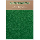 Karten und Scrapbooking Papier, Papier blöcke Glitterkarton,10 Bogen, grün