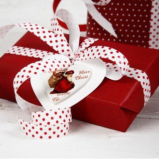 Embellishments / Verzierungen Wood etikette, 6 forskjellige julen temaer
