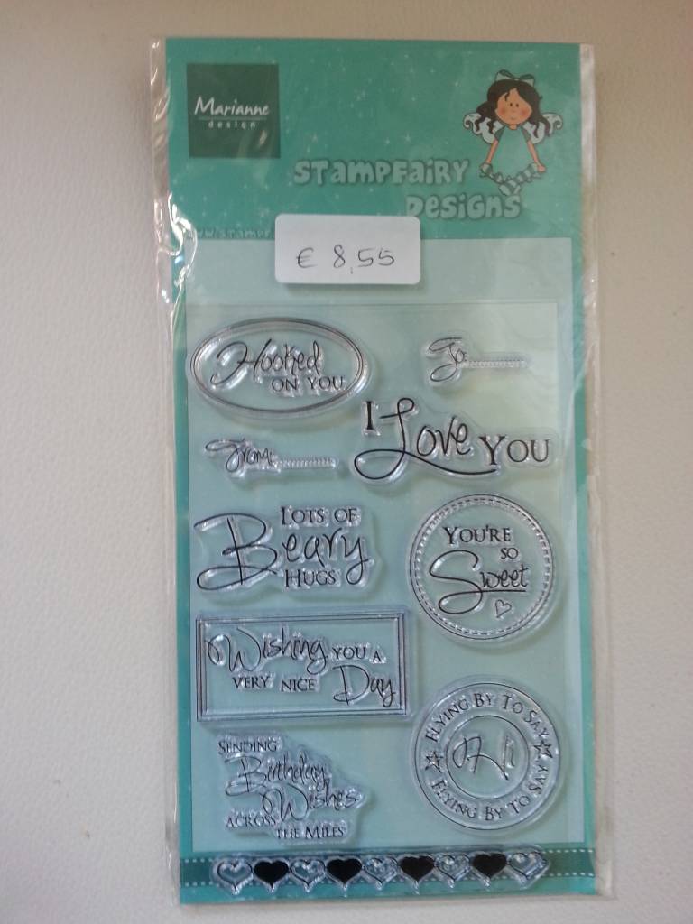 Stempel / Stamp Transparent Transparent stamp, text Wishes in English