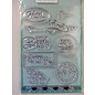 Stempel / Stamp: Transparent Cachet transparent, texte: souhaits en anglais