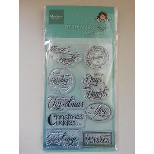 Stempel / Stamp: Transparent tampons transparents, texte: voeux de Noël