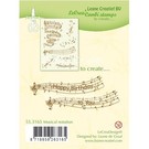Leane Creatief - Lea'bilities und By Lene Transparent stamp: Musical notation