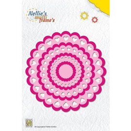 Nellie Snellen modèle de poinçonnage: coeur Rosette