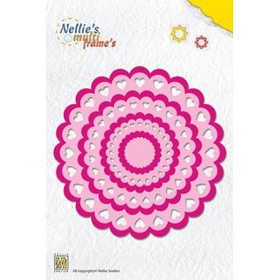 Nellie Snellen Punching template: Rosette heart