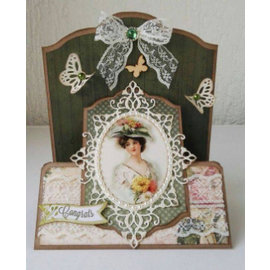 Joy!Crafts / Jeanine´s Art, Hobby Solutions Dies /  Ponsen sjabloon: Oval frames en 2 hoek