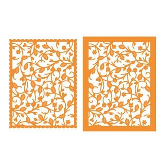 Tonic Studio´s Stamping stencils: Deco frame vines