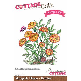 Cottage Cutz NUEVO estampado el sello de la plantilla +: Flor