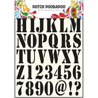 Dutch DooBaDoo las letras y números de plantillas universales